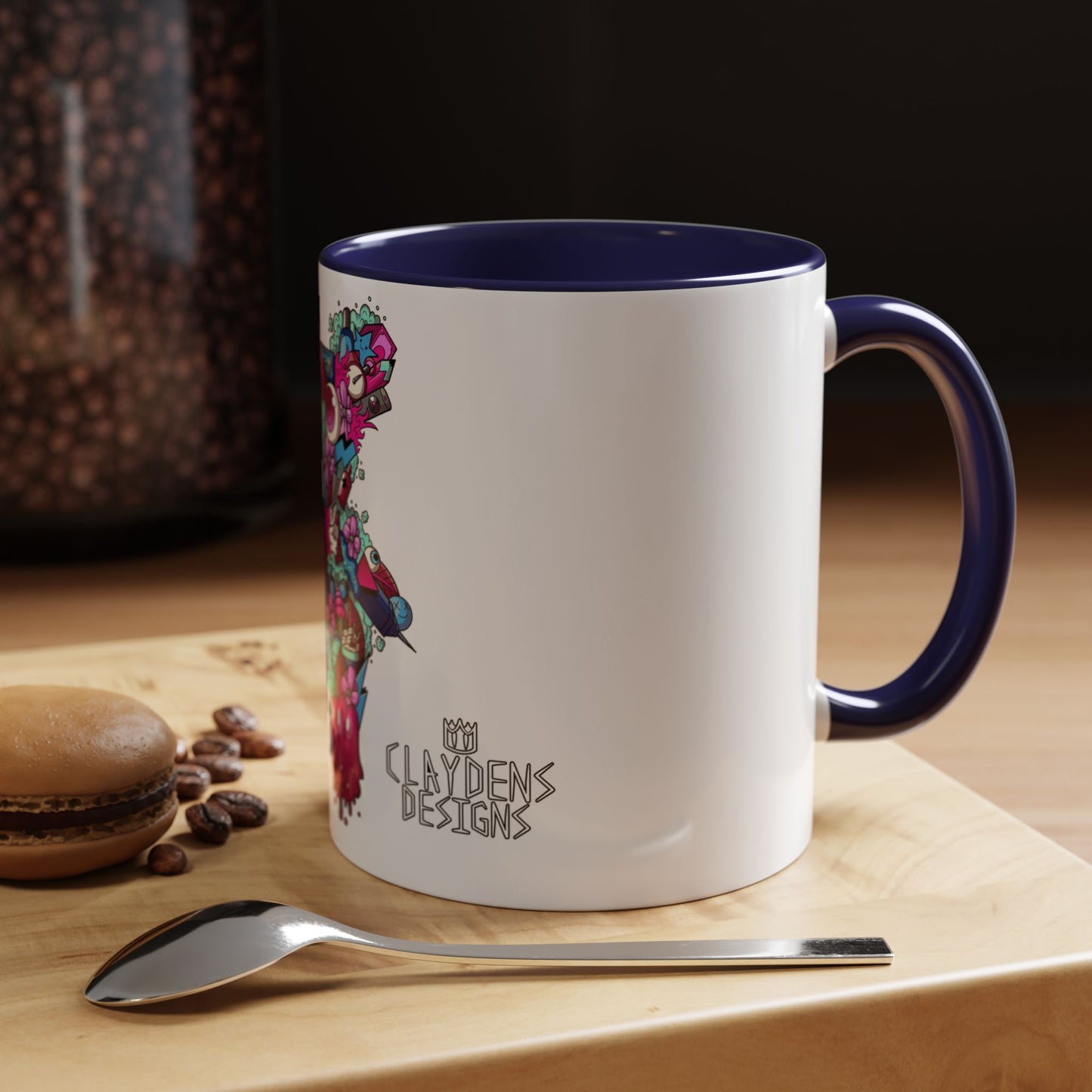 Accent Coffee Mug-Doodle Teddy