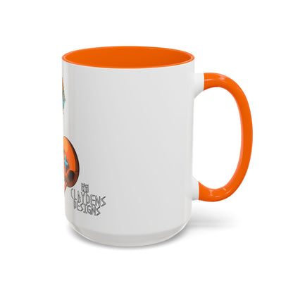 Accent Coffee Mug-Doodle Skull