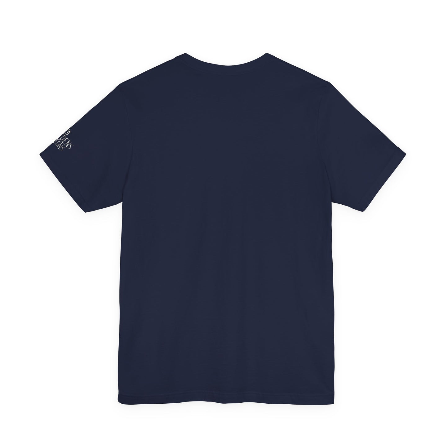 Bella+Canvas Unisex Jersey Short Sleeve Tee with print on sleeve
