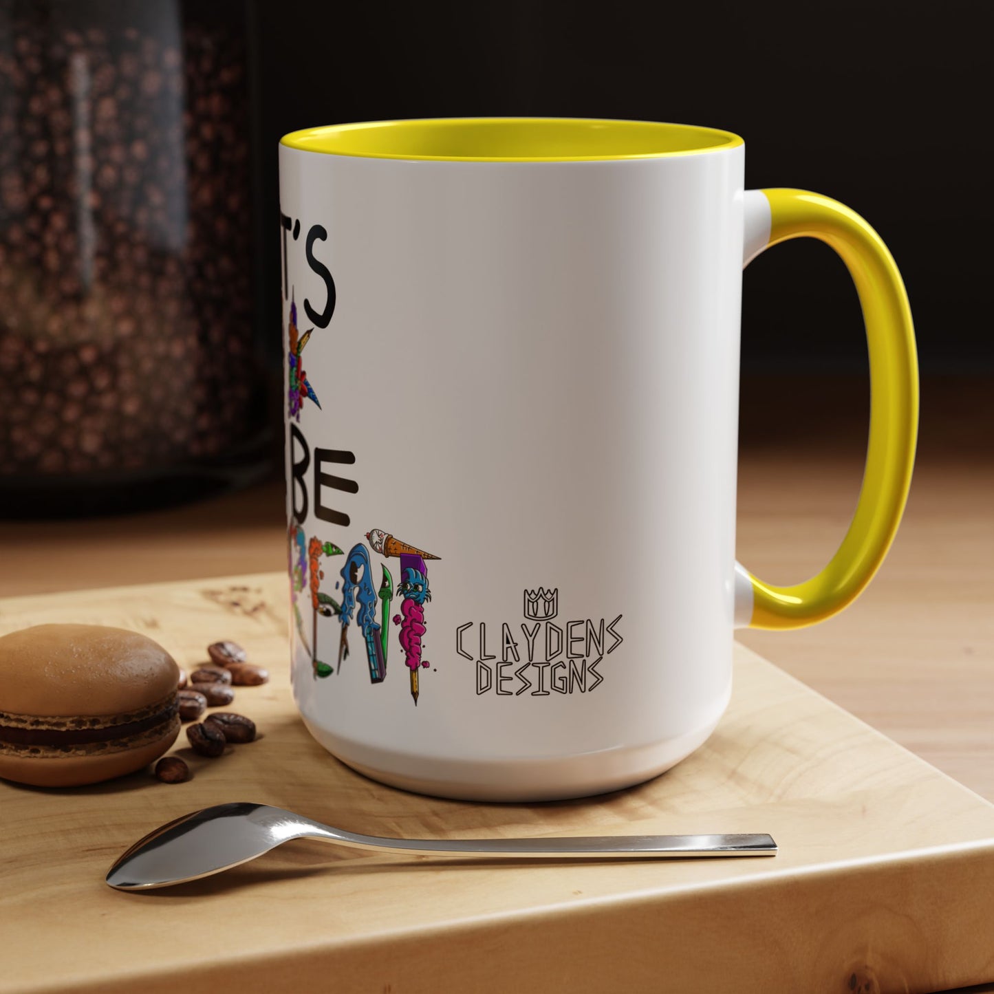 Accent Coffee Mug-Doodle It's OK to be Different