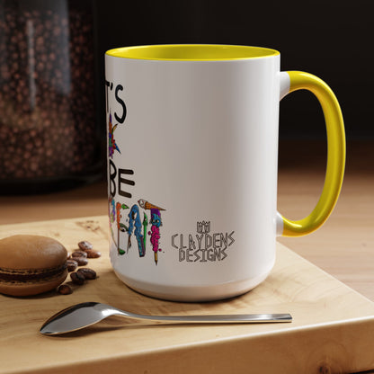 Accent Coffee Mug-Doodle It's OK to be Different