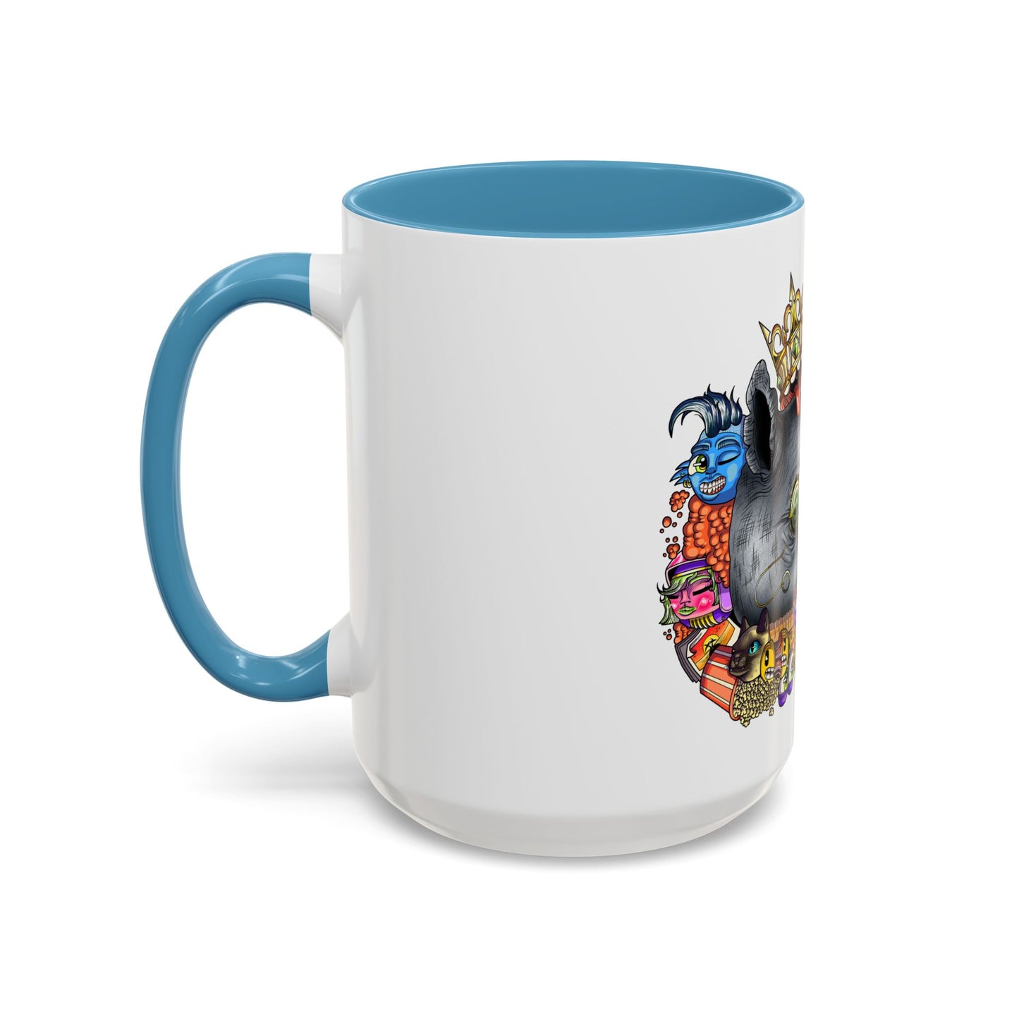 Accent Coffee Mug-Doodle Rhino