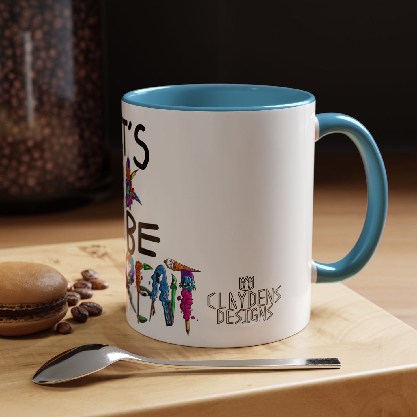 Accent Coffee Mug-Doodle It's OK to be Different