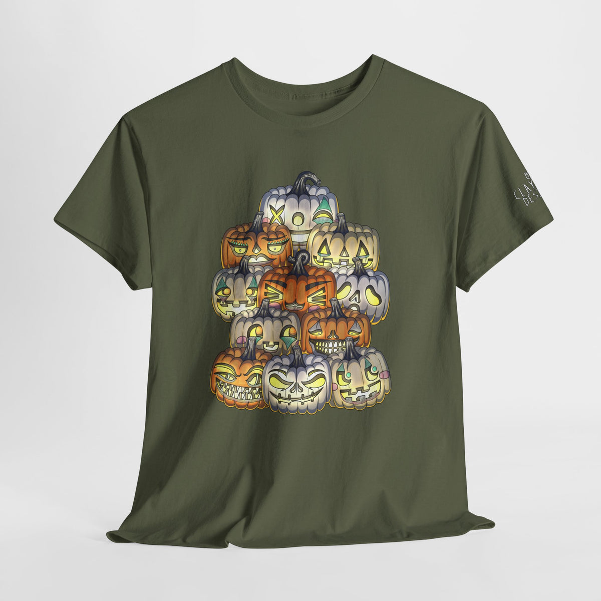 Halloween Pumpkin Unisex Heavy Cotton Tee