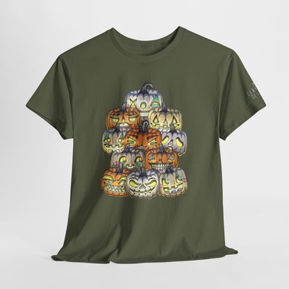 Halloween Pumpkin Unisex Heavy Cotton Tee