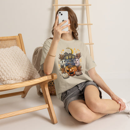 Adult Halloween Pumpkin Unisex Heavy Cotton Tee