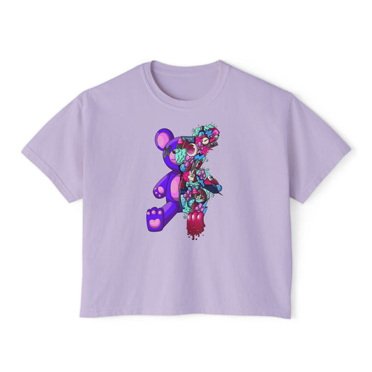 Women's Boxy Tee-Doodle Teddy