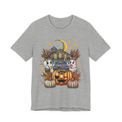 Halloween Pumpkin Unisex Jersey Short Sleeve Tee