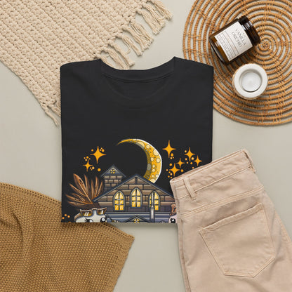 Adult Halloween Pumpkin Unisex Heavy Cotton Tee