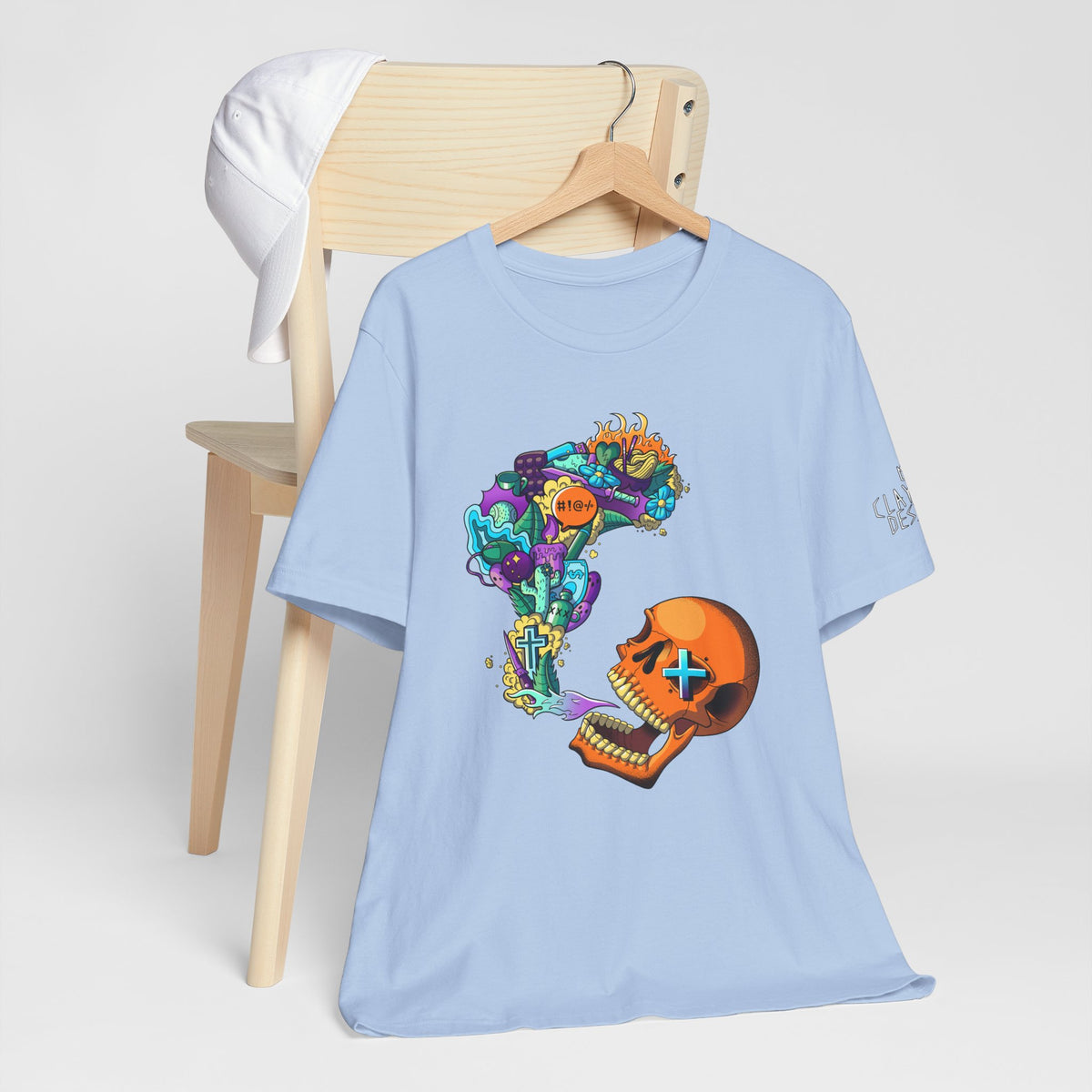 Unisex Jersey Short Sleeve Tee-Doodle Skull