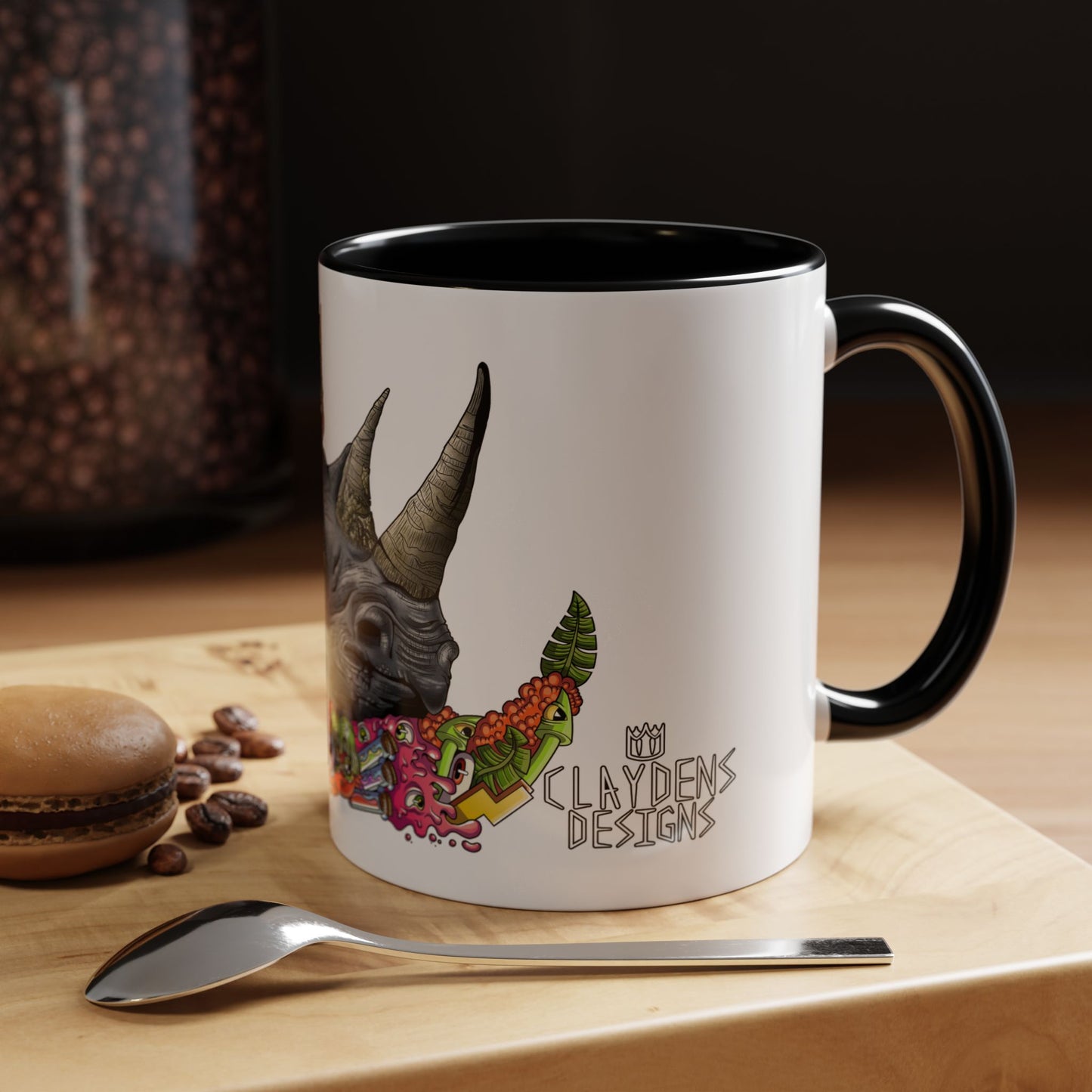 Accent Coffee Mug-Doodle Rhino
