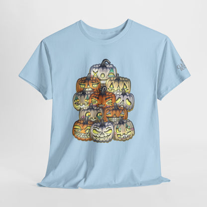 Halloween Pumpkin Unisex Heavy Cotton Tee