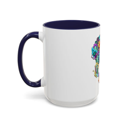 Accent Coffee Mug-Doodle Skull