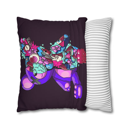 Spun Polyester Square Pillowcase