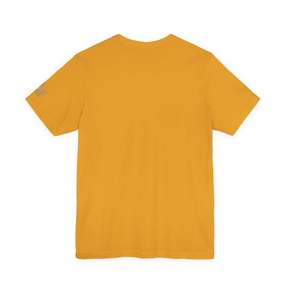 Bella+Canvas Unisex Jersey Short Sleeve Tee with print on sleeve