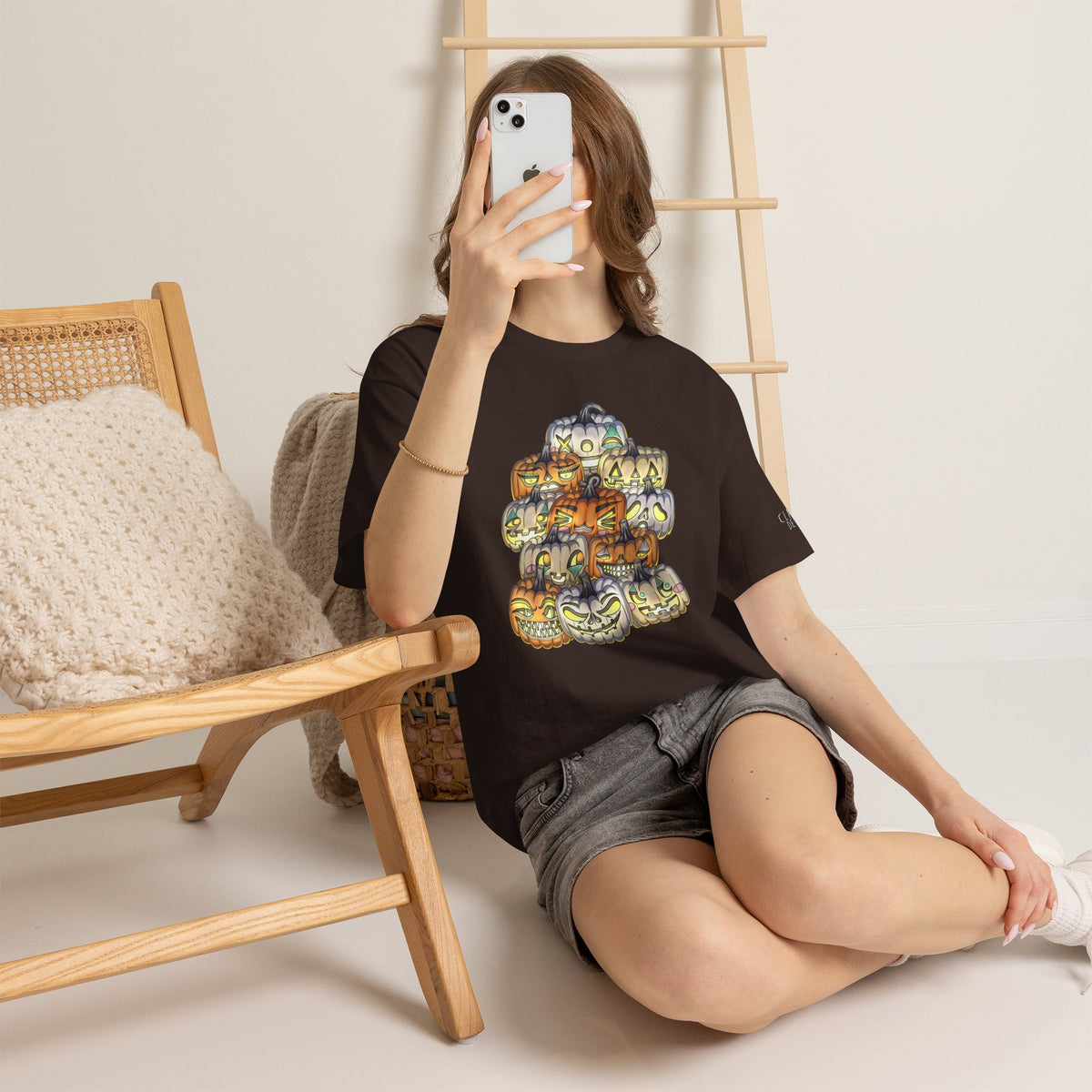 Halloween Pumpkin Unisex Heavy Cotton Tee