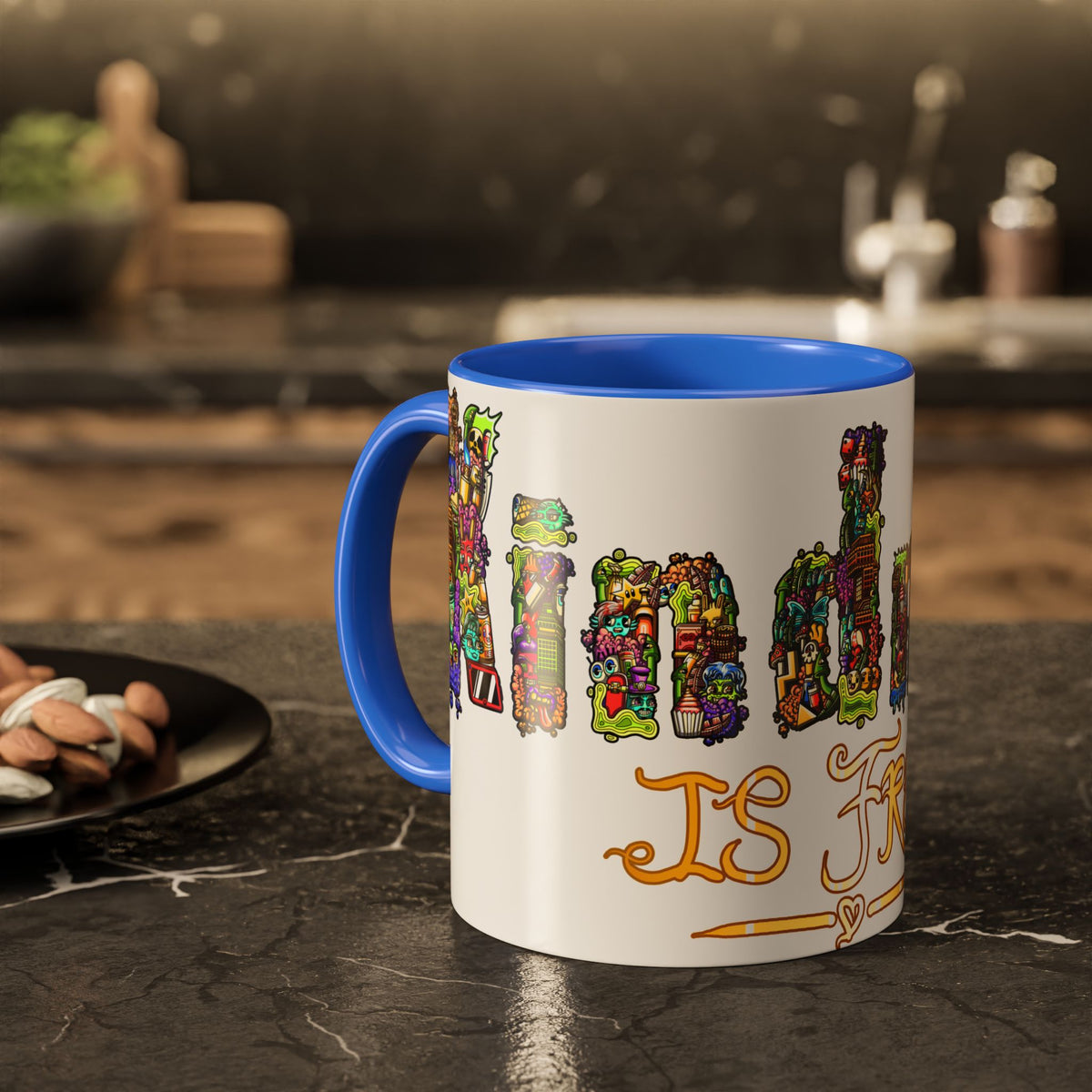 Kindness is Free Colorful Mugs (11oz, 15oz)