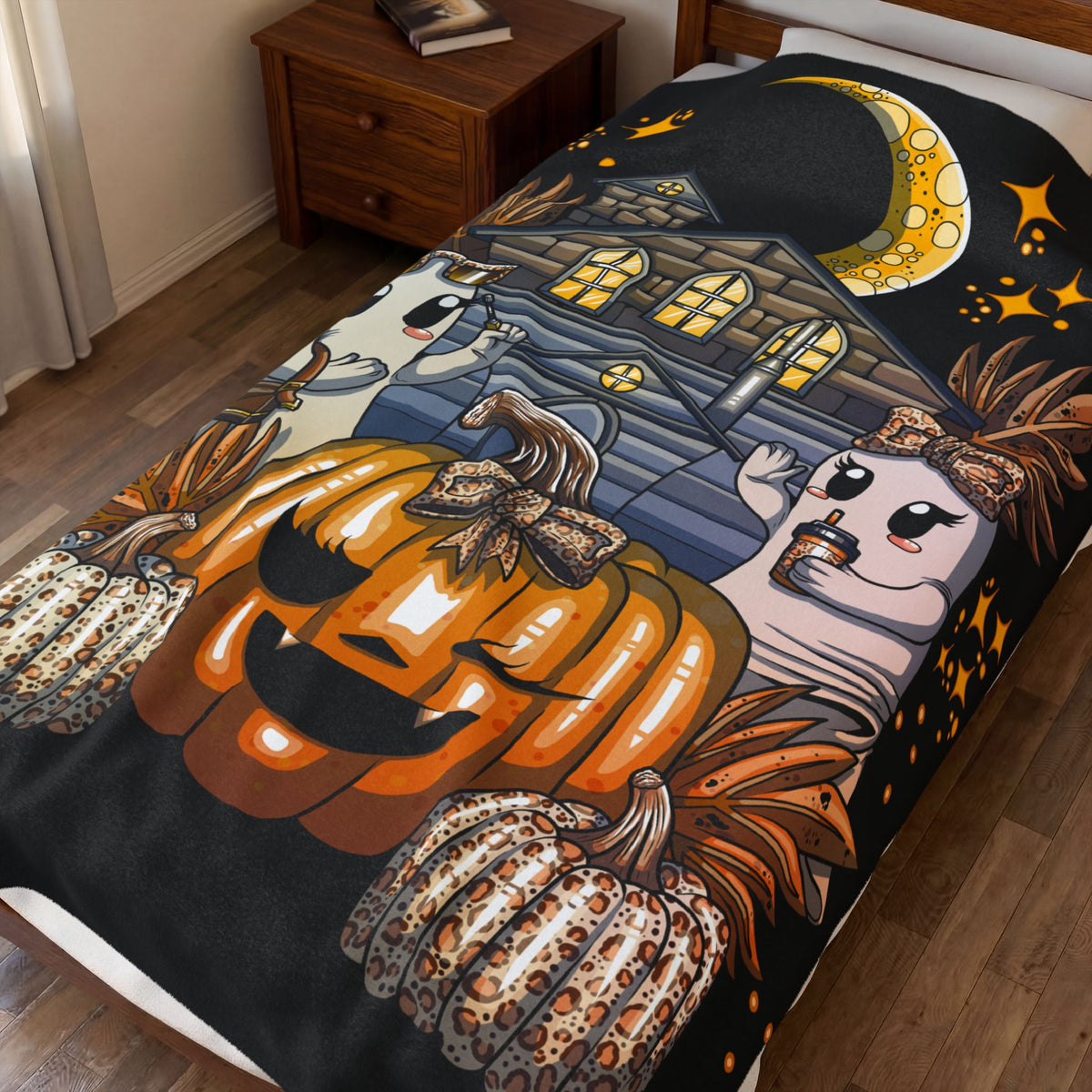 Halloween Velveteen Plush Blanket-60' x 80'