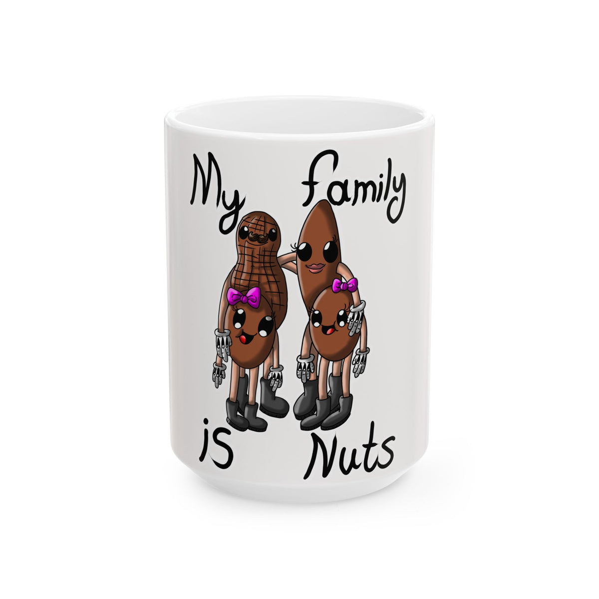 My Family is Nuts Ceramic Mug, (15oz)