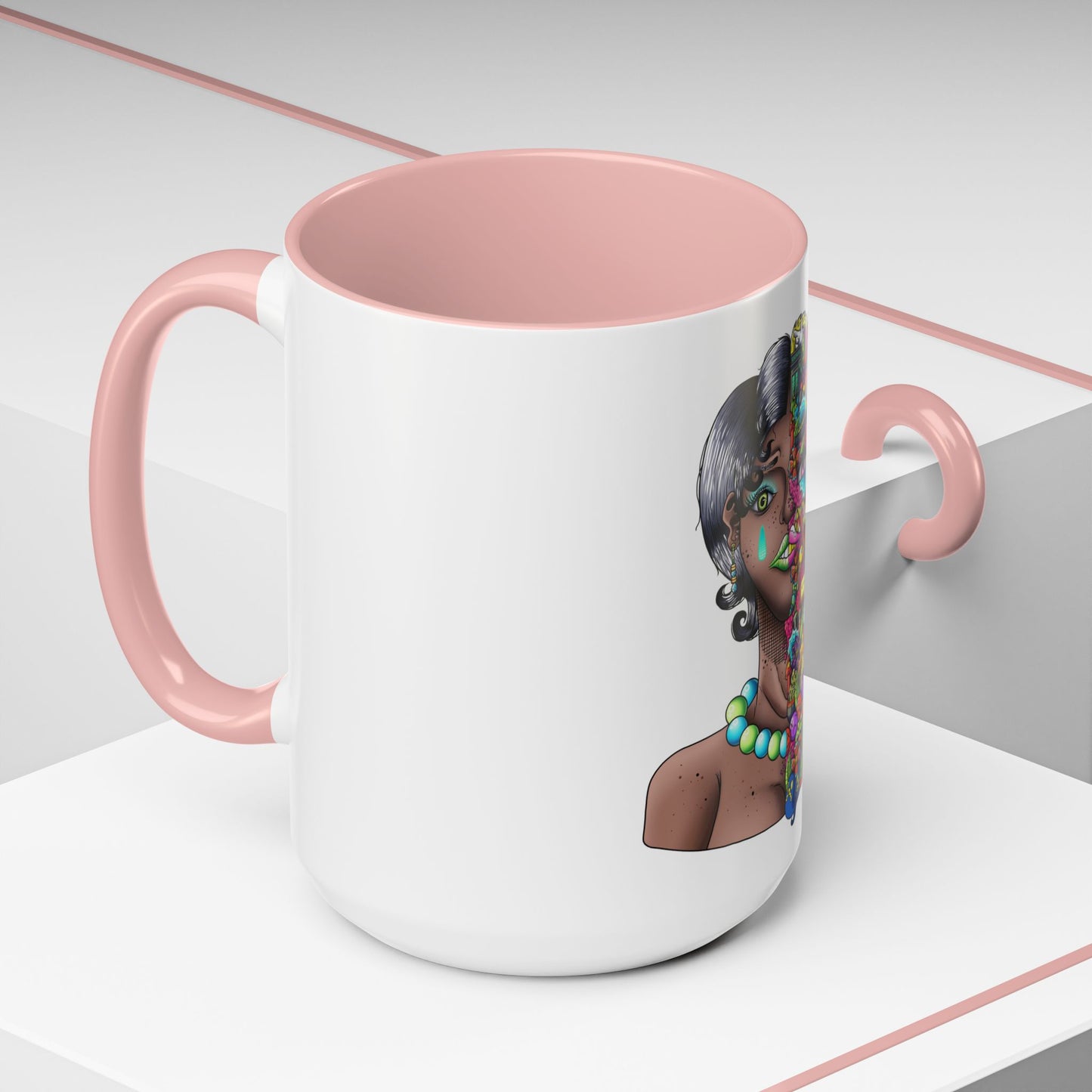 Accent Coffee Mug-Doodle Girl