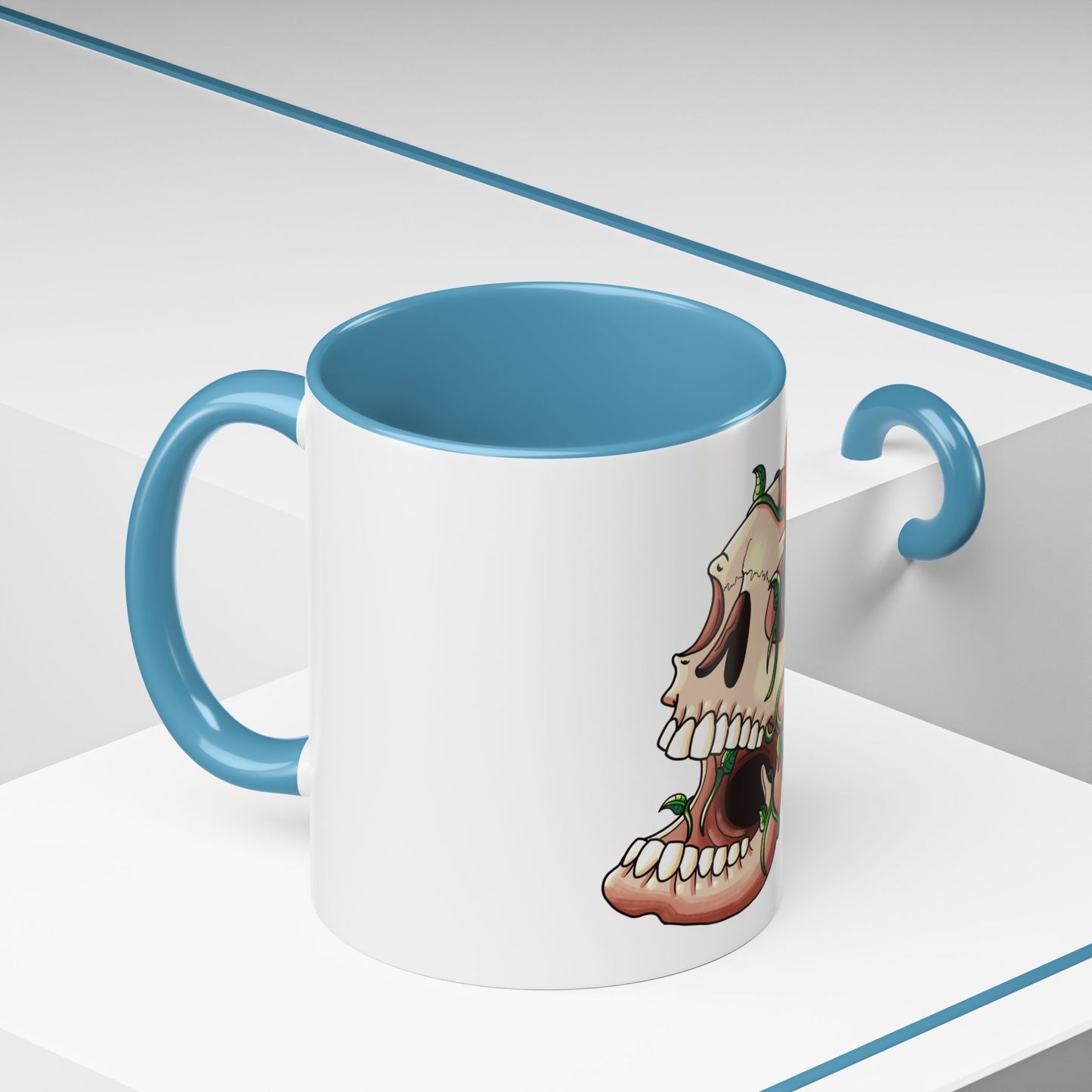 Accent Coffee Mug-Skull design