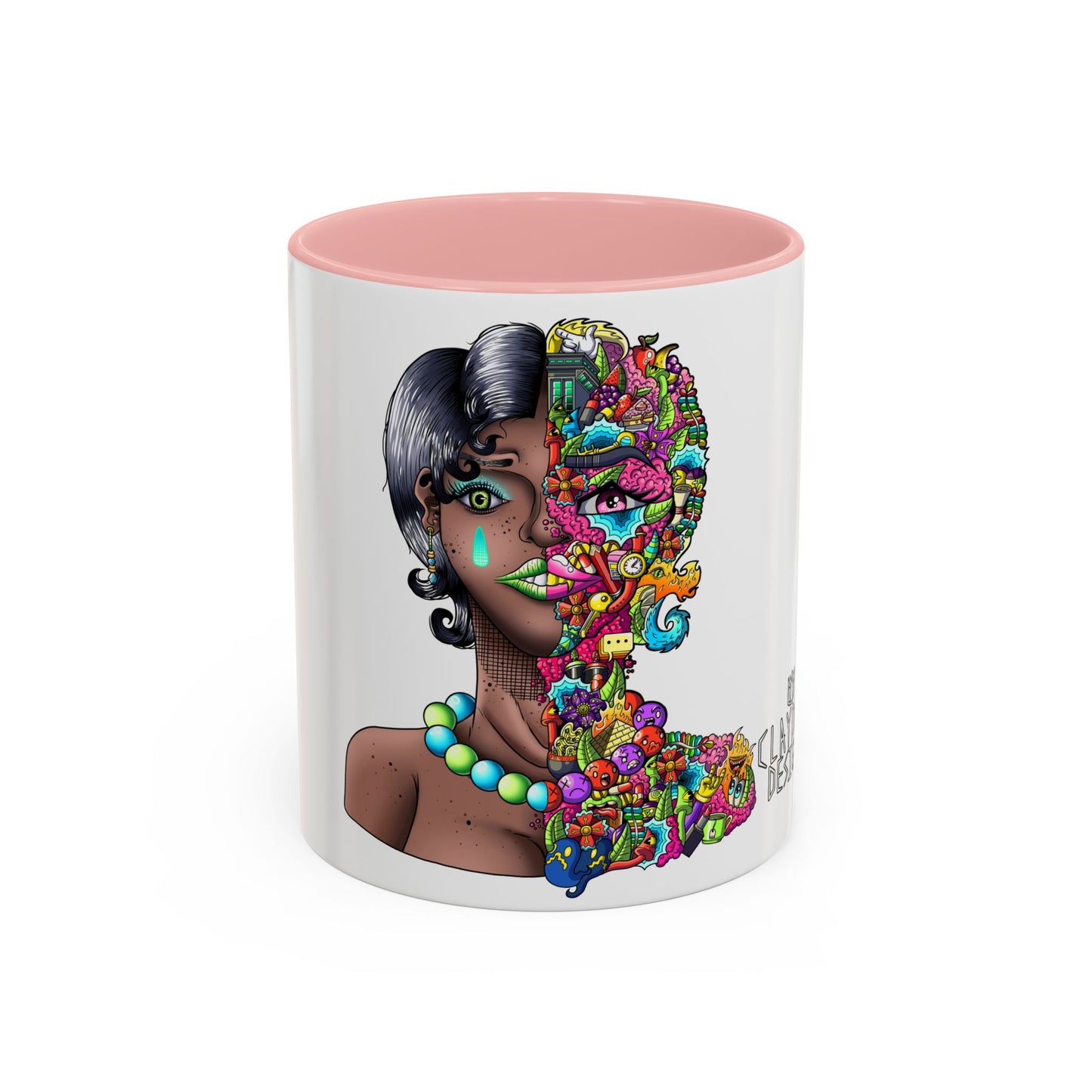 Accent Coffee Mug-Doodle Girl