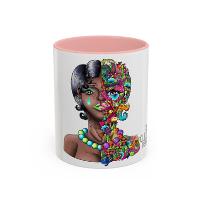Accent Coffee Mug-Doodle Girl