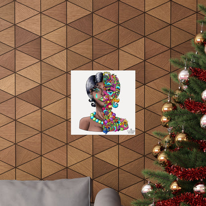 Doodle Girl Poster