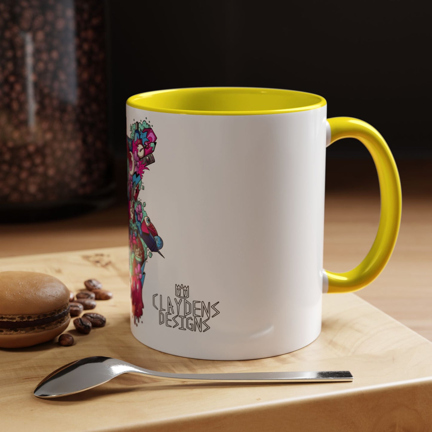 Accent Coffee Mug-Doodle Teddy