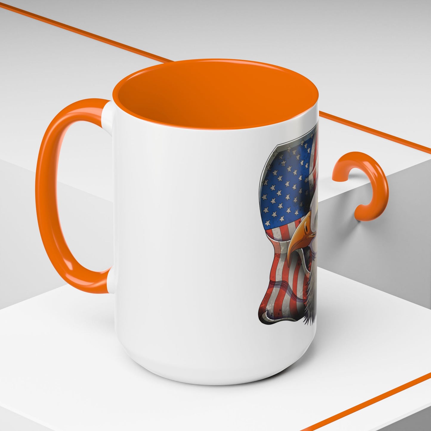 Accent Coffee Mug-American Flag