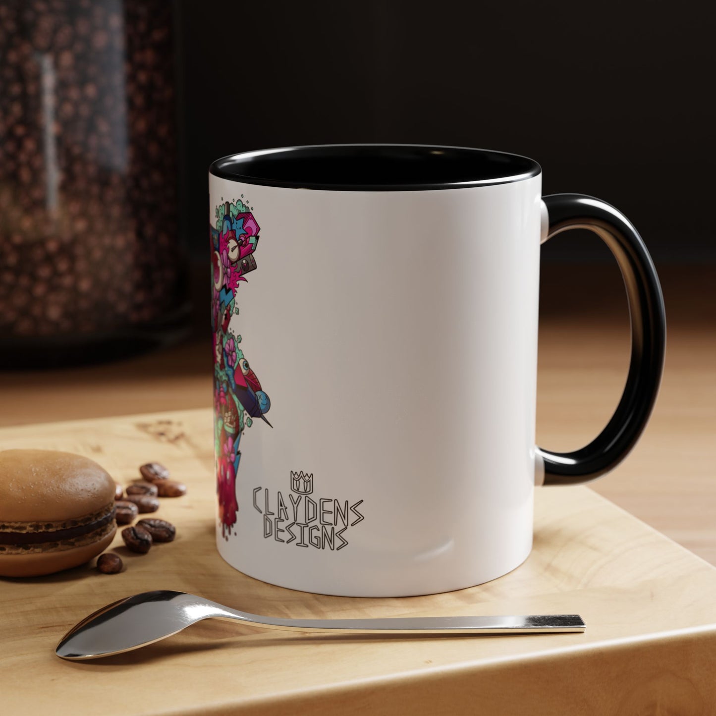 Accent Coffee Mug-Doodle Teddy