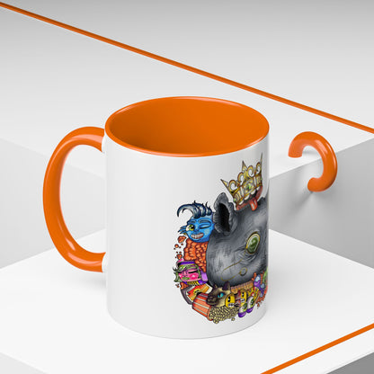 Accent Coffee Mug-Doodle Rhino