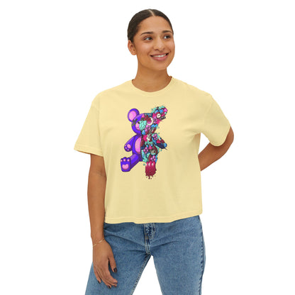 Women's Boxy Tee-Doodle Teddy