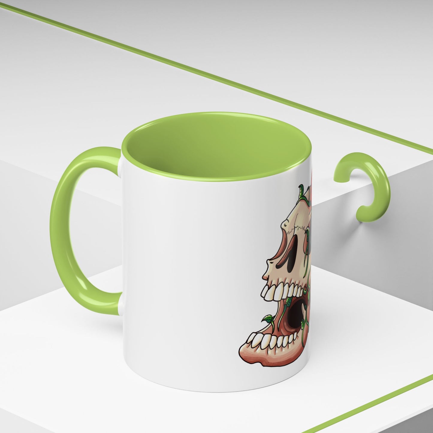 Accent Coffee Mug-Skull design