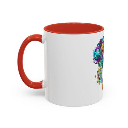 Accent Coffee Mug-Doodle Skull