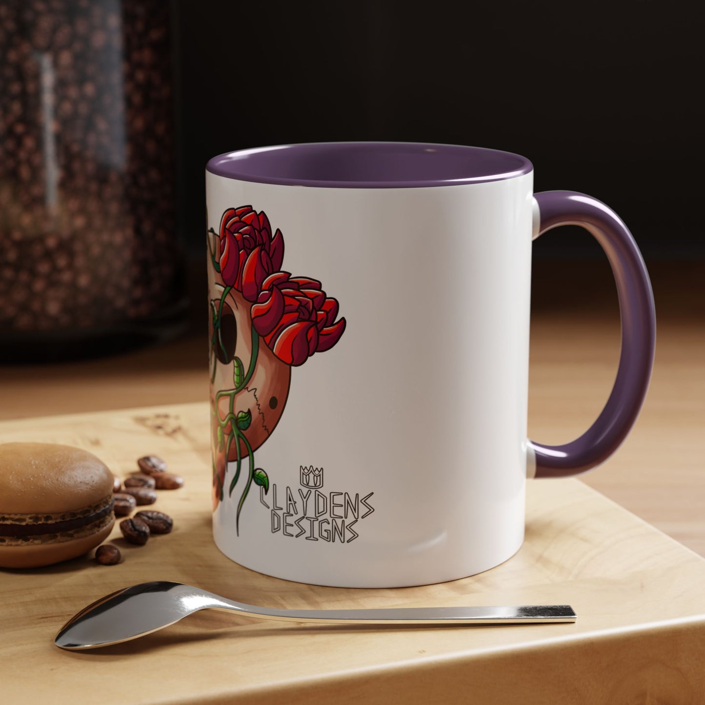 Accent Coffee Mug-Skull design