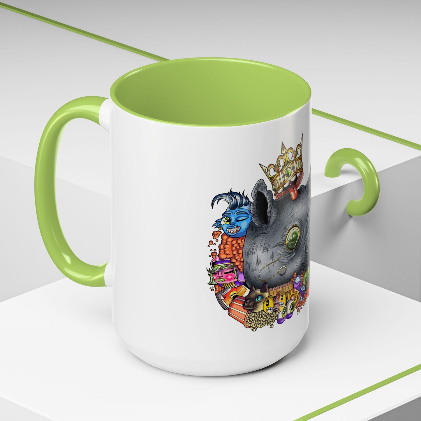 Accent Coffee Mug-Doodle Rhino