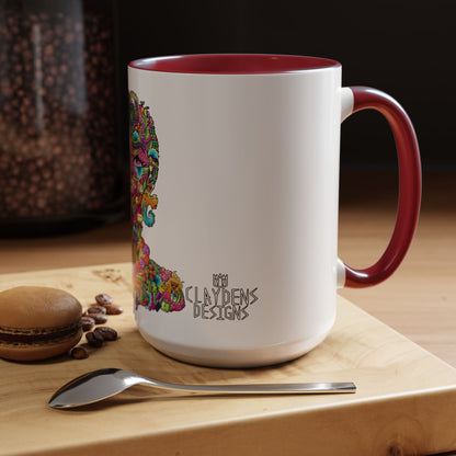 Accent Coffee Mug-Doodle Girl