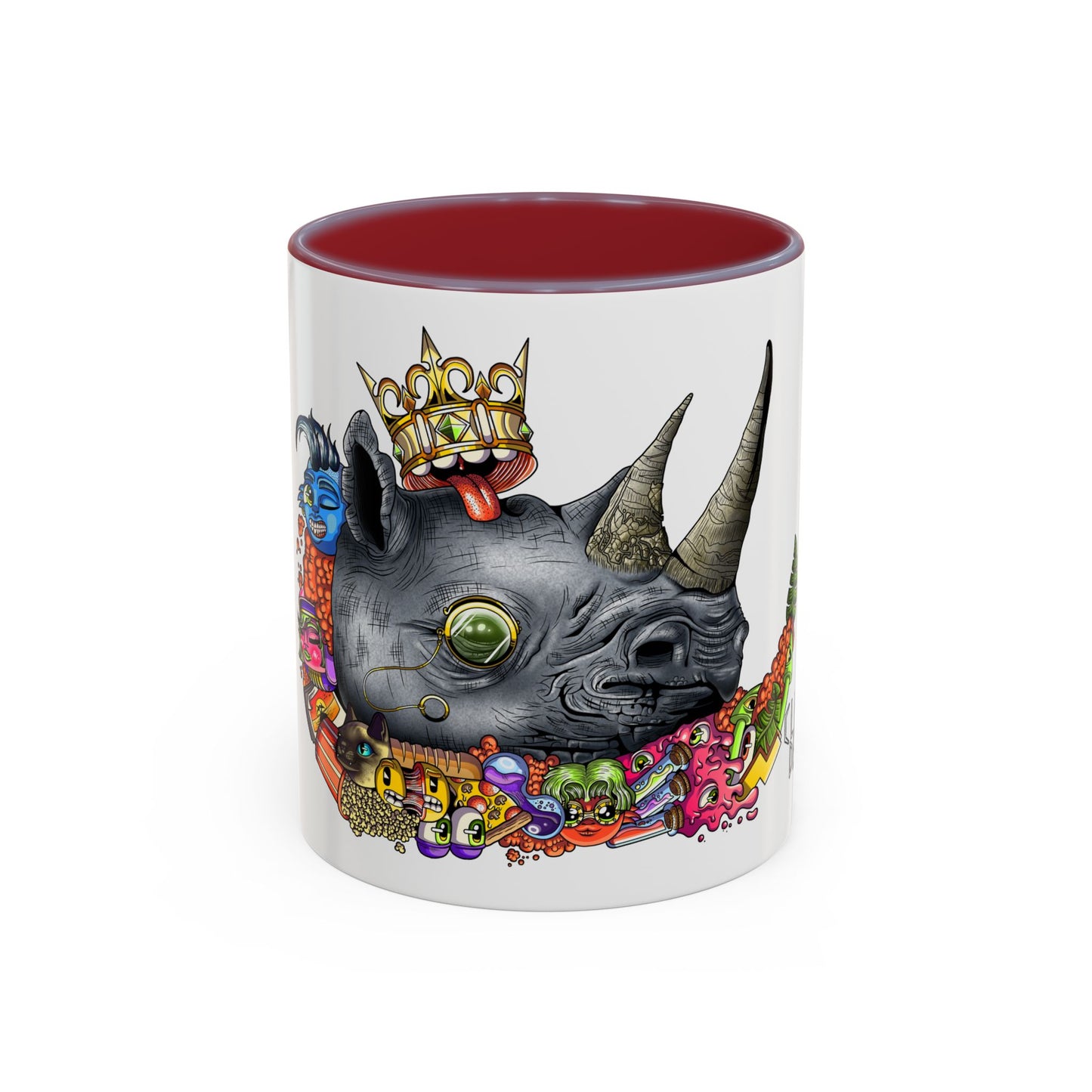 Accent Coffee Mug-Doodle Rhino