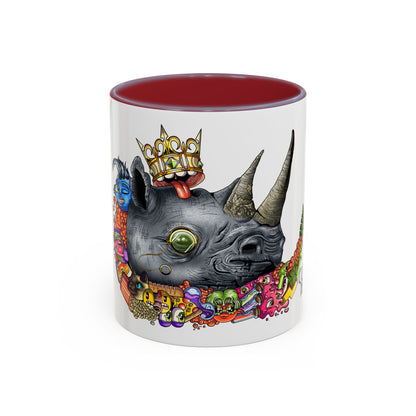 Accent Coffee Mug-Doodle Rhino