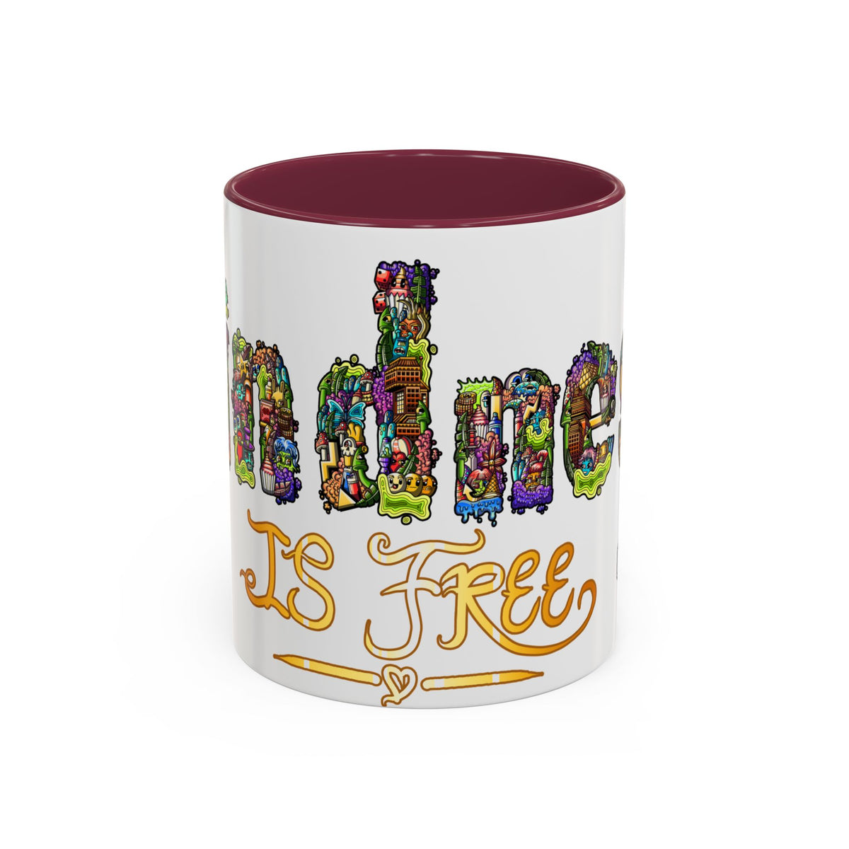 Kindness is Free Colorful Mugs (11oz, 15oz)