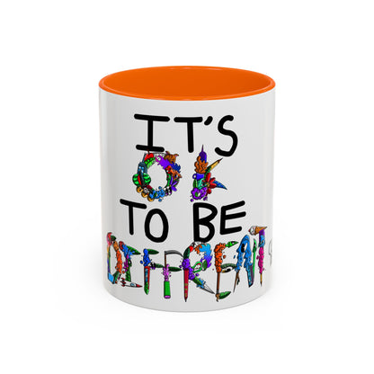 Accent Coffee Mug-Doodle It's OK to be Different