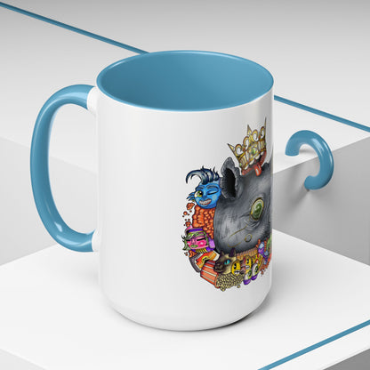 Accent Coffee Mug-Doodle Rhino