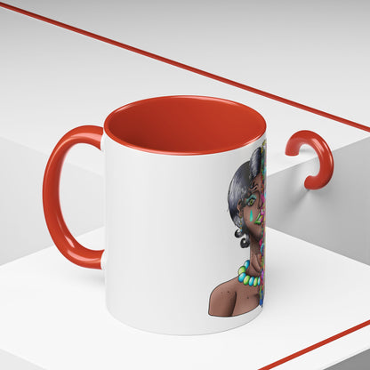 Accent Coffee Mug-Doodle Girl