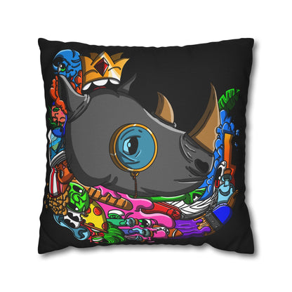 Spun Polyester Square Pillowcase