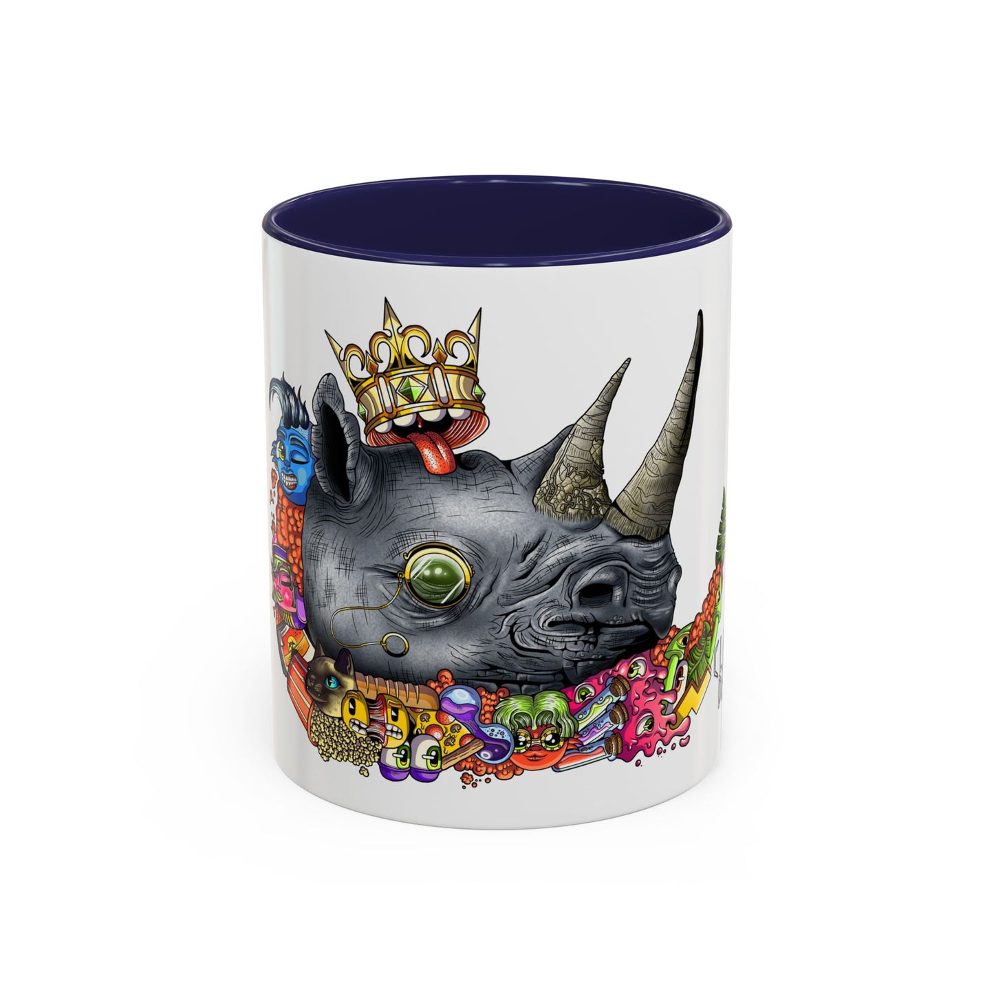 Accent Coffee Mug-Doodle Rhino