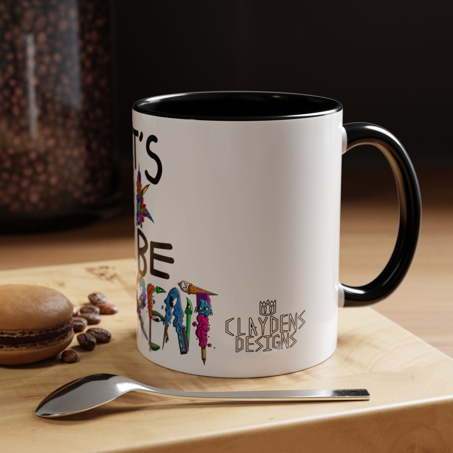 Accent Coffee Mug-Doodle It's OK to be Different