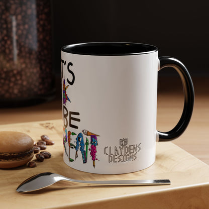 Accent Coffee Mug-Doodle It's OK to be Different