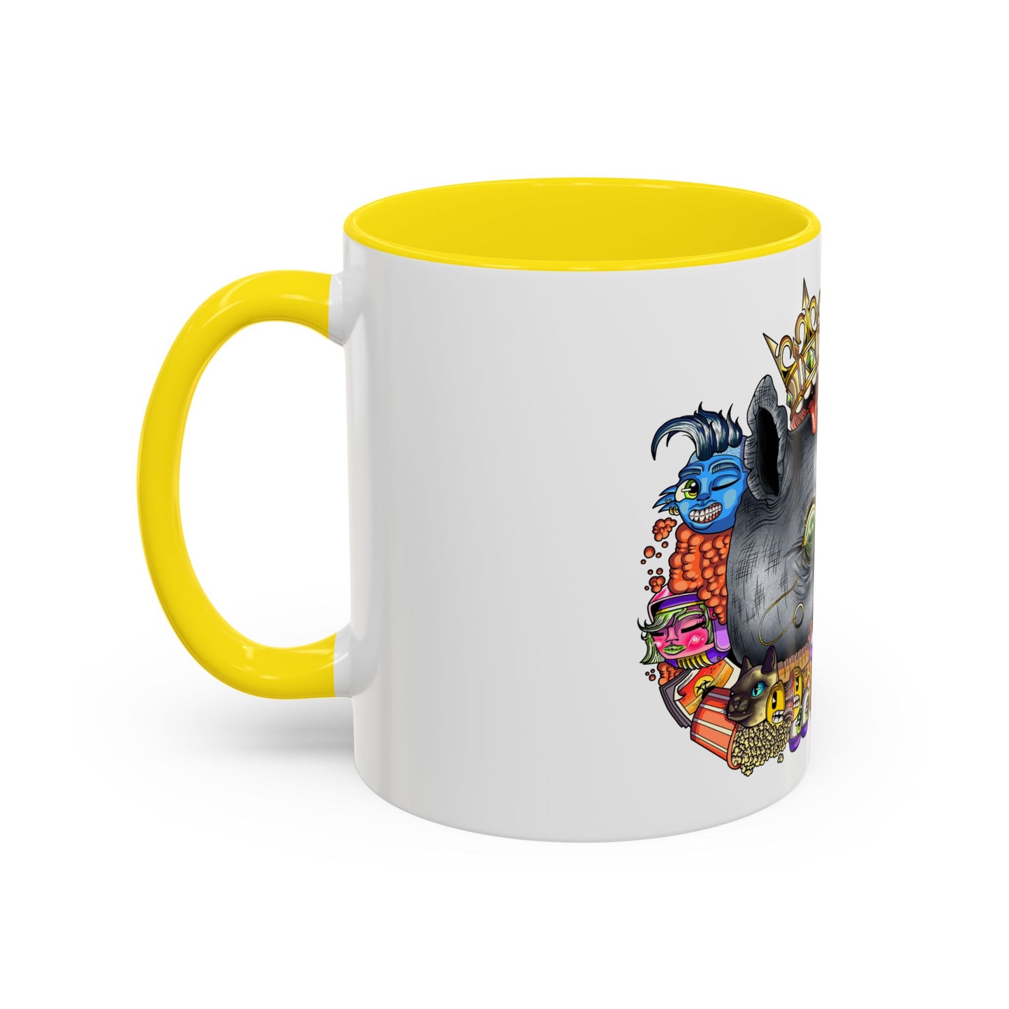 Accent Coffee Mug-Doodle Rhino