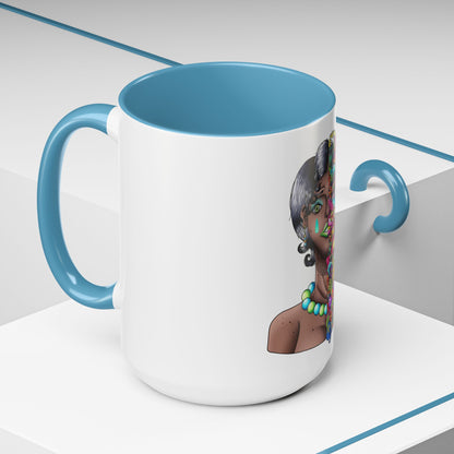 Accent Coffee Mug-Doodle Girl
